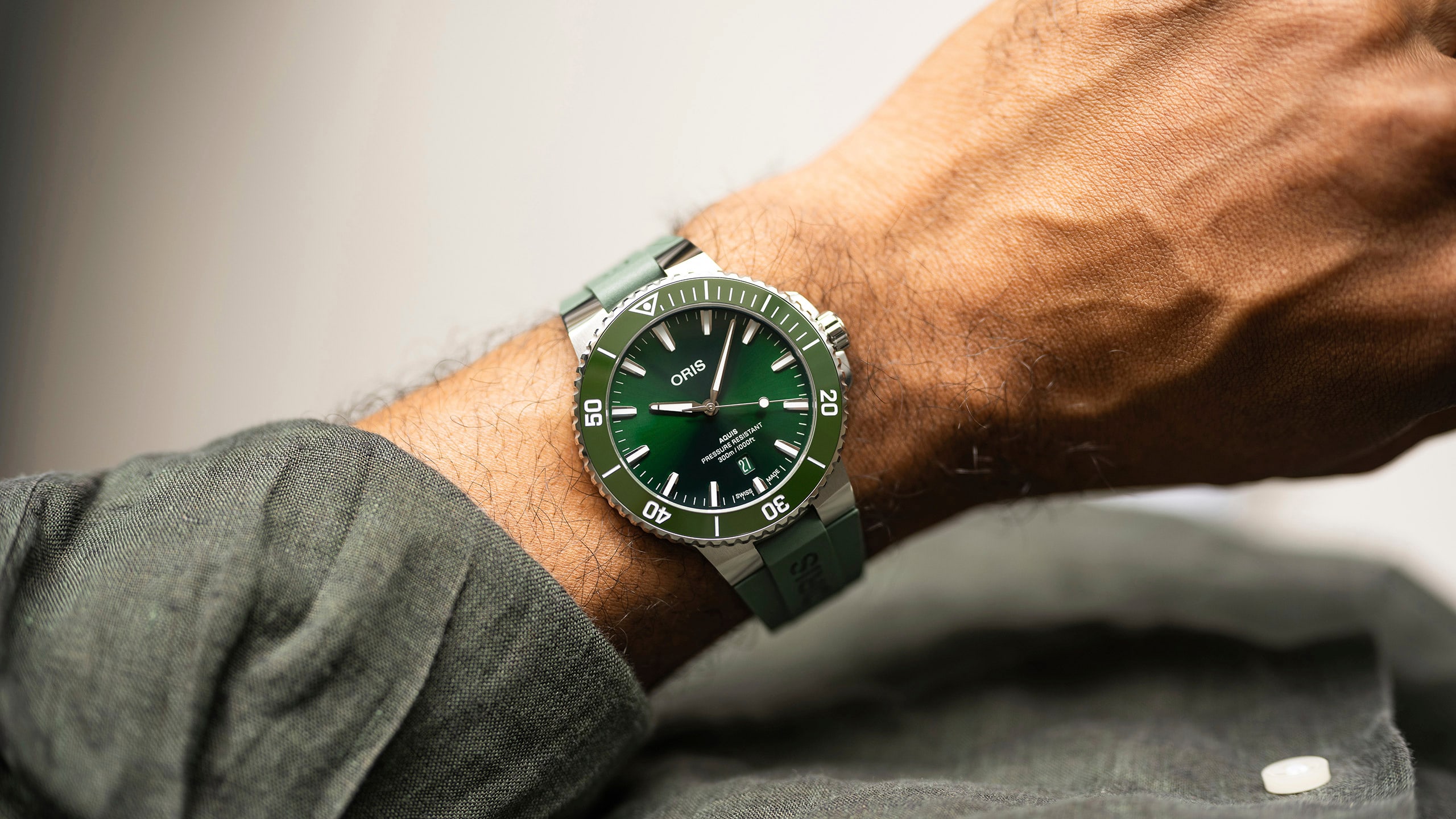 Oris Aquis 01 733 7789用シルバーベルト 23mm Oris Aquis 01 733 7789用シルバーベルト 23mm